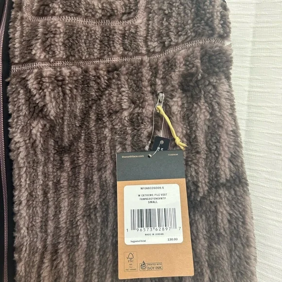 The North Face Taupe Fleece Vest - Picture 3 of 3